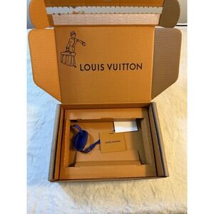 Louis Vuitton Storage Shipping Box  12" By 8.5" With Card And Ribbon